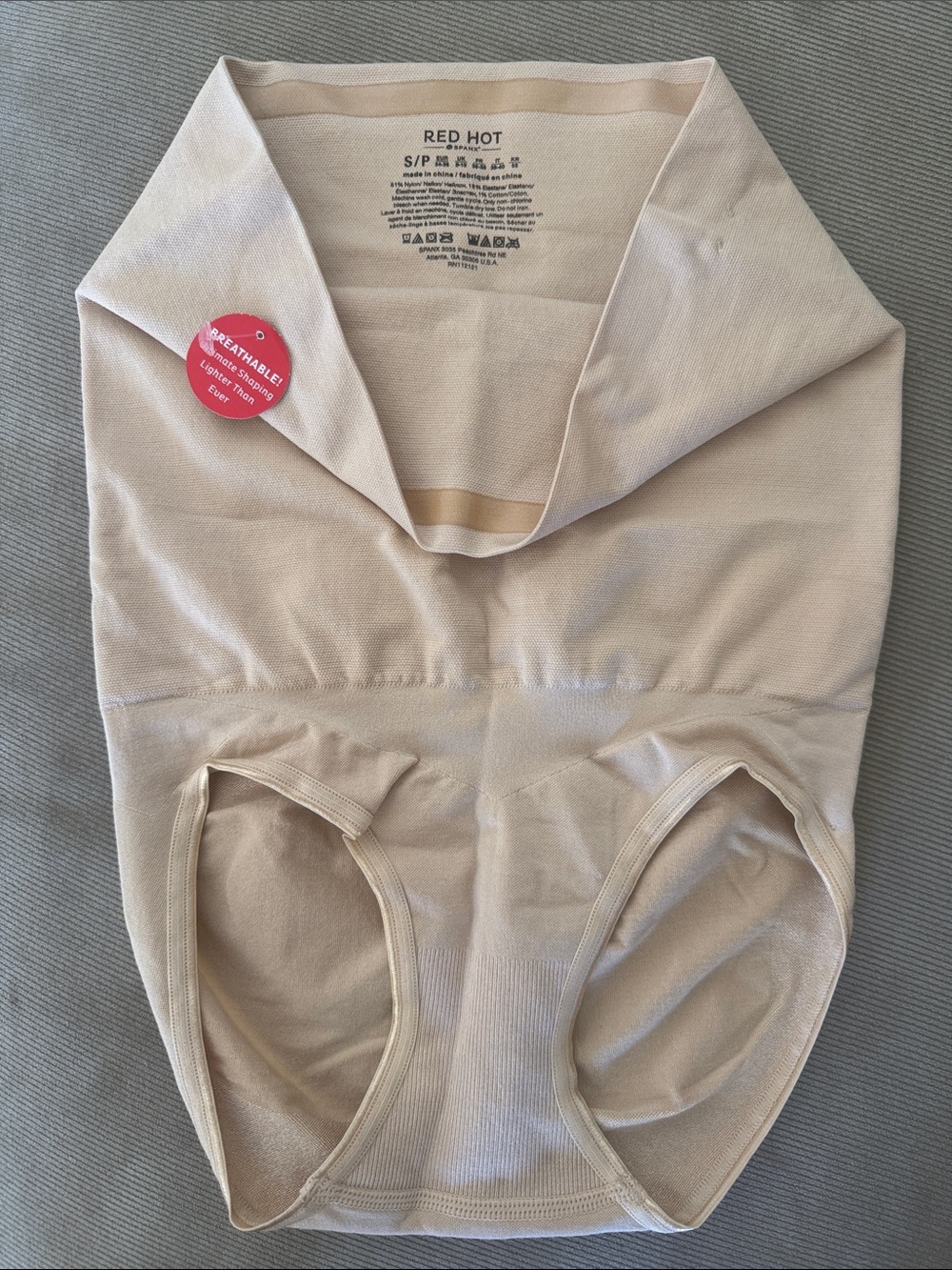 SPANX Red Hot High-Waist Shaper Briefs in Beige